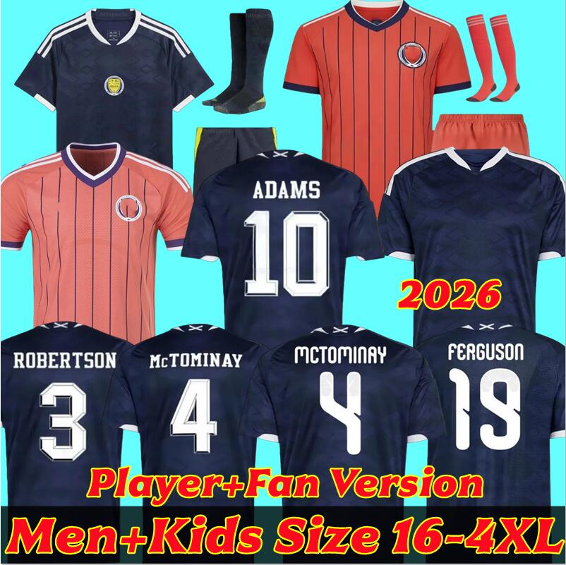 2026 Scotland Soccer Jerseys 2025 2026 ROBERTSON McTominay McGREGOR SHANKLAND MCGREGOR Football Shirt Home Away thrid maillot de Foot men kids kits unifrom