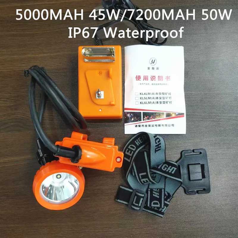 Explosion Proof Mining Lamp Ip67 Waterproof Headlight Diving Light High-Quality 5000mah/7200mah Lithium Battery Lamp H260307