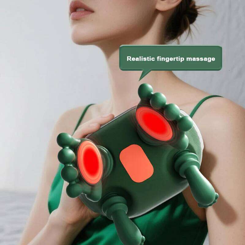 Brushless motor liquid display biomimetic massage neck massager with 3 strength and 2 levels of hot compress 26Y0307