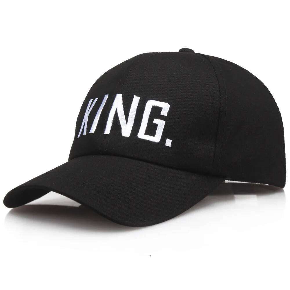 New Women's Letter Embroidered Baseball Cap King and Queen Snapback Couple Hip Hop Style Hats Outdoor Casual Cotton Sun Hat Y260304