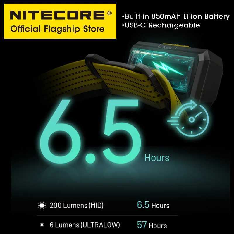 NITECORE NU27 56g Trail Running Headlight Lightweight Warm Light Neutral/Cool White Light LED Headlamp 600 Lumens USB-C Recharge H260307