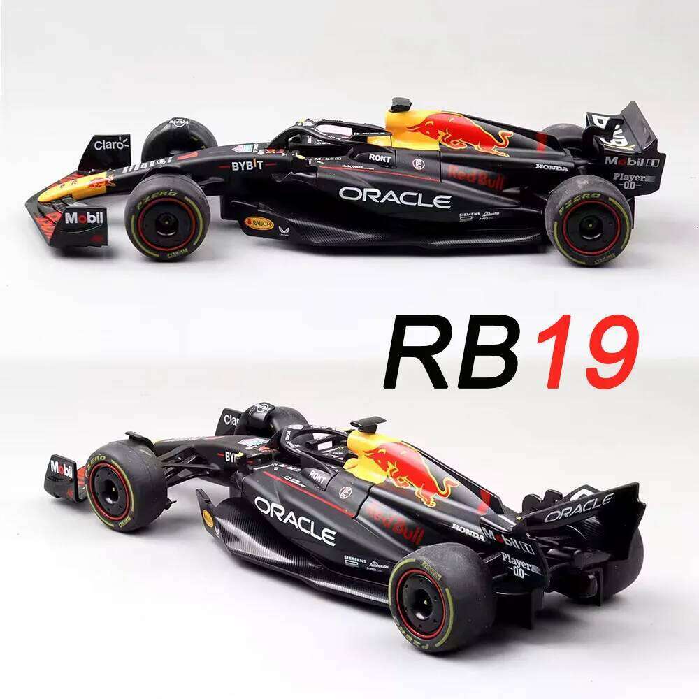 1:24 F1 Oracle Red Bull Racing RB19 Verstappen Model Cars Toys Floral Painting Wheel Steering Exquisite Miniature Car Boys Gifts Z260307