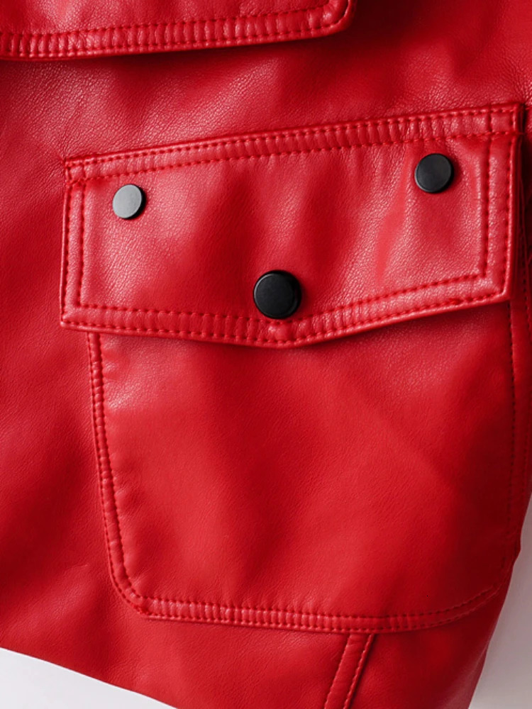 Fitaylor Spring Autumn Women PU Leather Jacket Casual Lady Windproof Motorcycle Leather Coat 260306