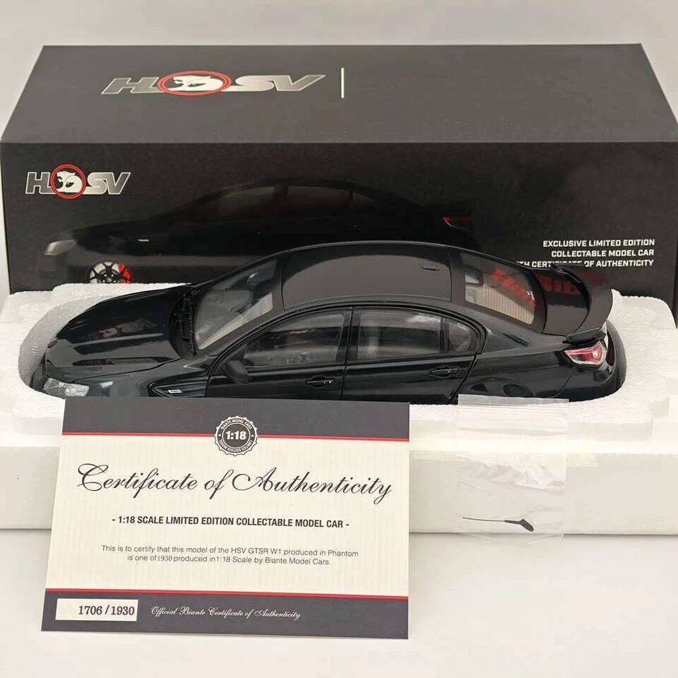1/18 Scale For HSV GTSR W1 PHANTOM Black B182817E Diecast Models Car Limited Collection Auto Toys Gift Used Z260306