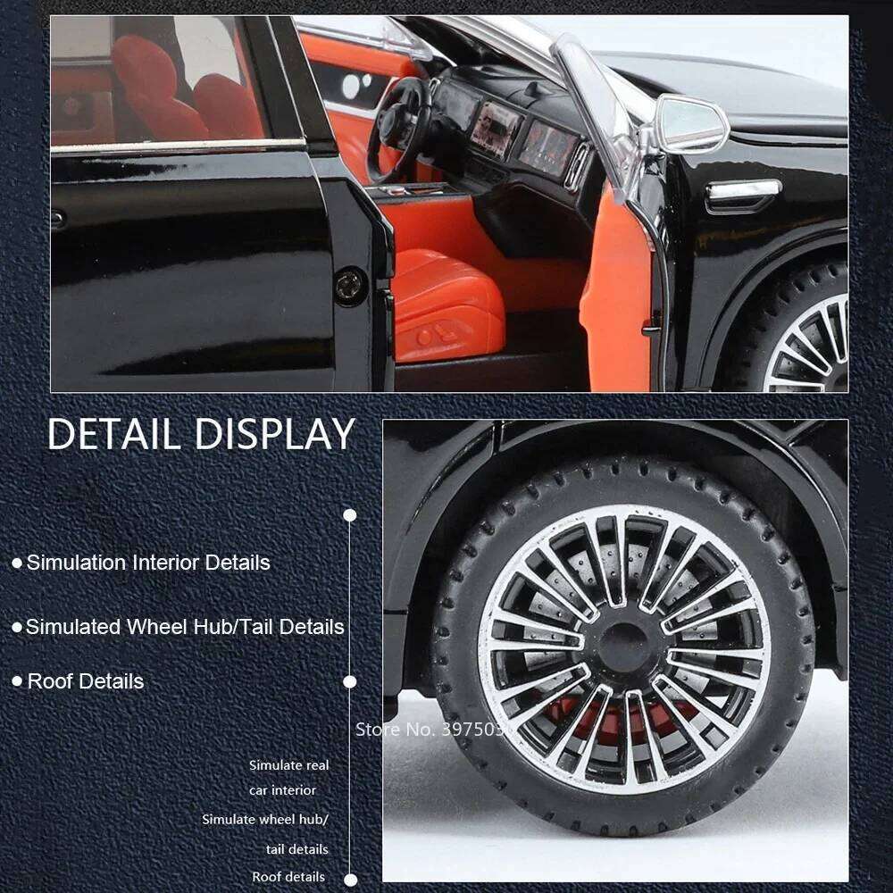 1:24 Alloy Diecast SERES AITO M9 Models Cars Toys Wheel Pull Back Rubber Tires Vehicles with Light Music SUV Boys Birthday Gifts Z260307
