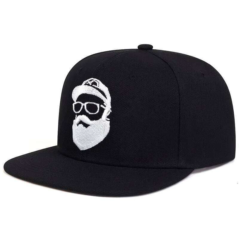 Unisex Uncle Beard Embroidery Hip-hop Hats Spring Autumn Adjustable Casual Snapback Baseball Caps Outdoor Sunscreen Hat Y260304
