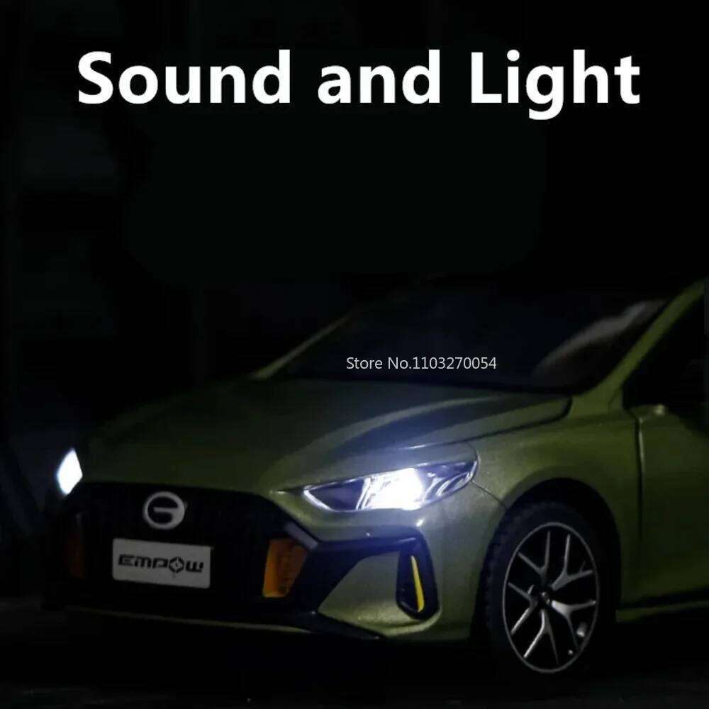 1:24 EMPOW55 Hong Qi H9 Alloy Model Toys Diecast Car 6 Doors Opened Sound Light Pull Back Miniature Vehcies for Children's Gifts Z260306