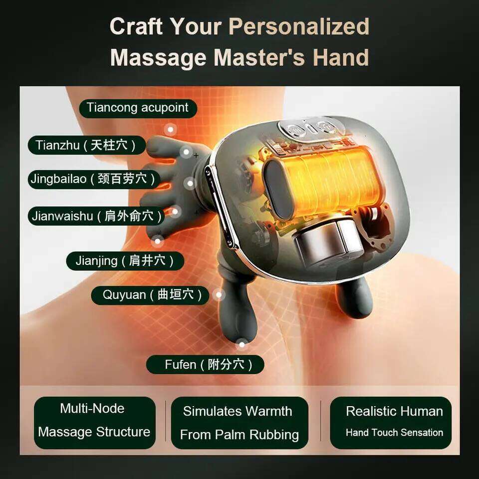 Electric Neck and Shoulder Cervical Spine Massager Trapezius Kneading Muscles Back Massagers Pillow Relaxation 26Y0307