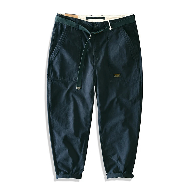 Yu Wenle Amekaji Trendy Versatile Workwear Pants Men American Retro Trousers Fashion Cargo Pants Man Straight Casual Baggy Pants 260304