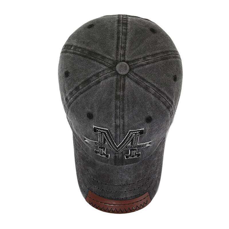 Hot Sale Unisex Baseball M Letter Embroidery Dad Hat Women Men Outdoor Washed Cotton Cap Y260304