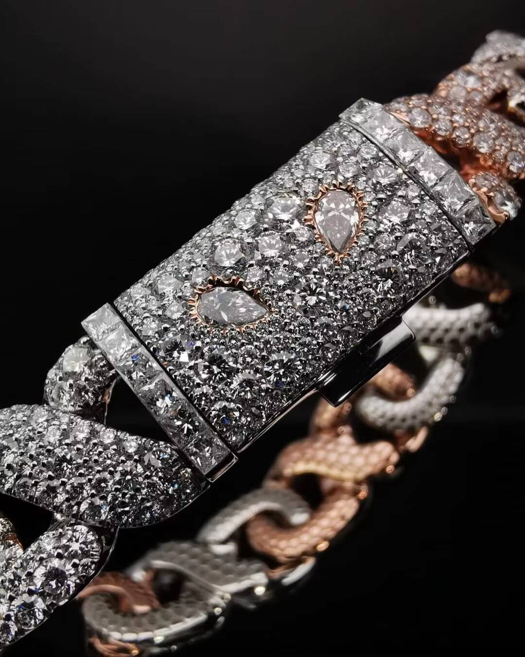 925 Silver Luxury Cuban Bracelet for Men 14mm Mosaic Setting Moissanite Iced Out Hip Hop Style Customizable Gift Jewelry