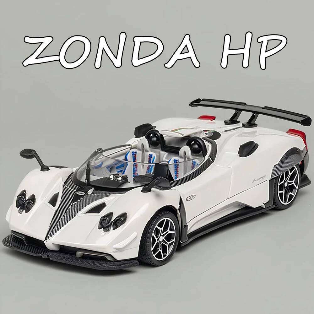1:32 Pagani Zonda HP Huayra BC Models Cars Toys Doors Opened Miniature Supercars Wheel Shock Absorption Vehicles for Kids Gifts Z260306
