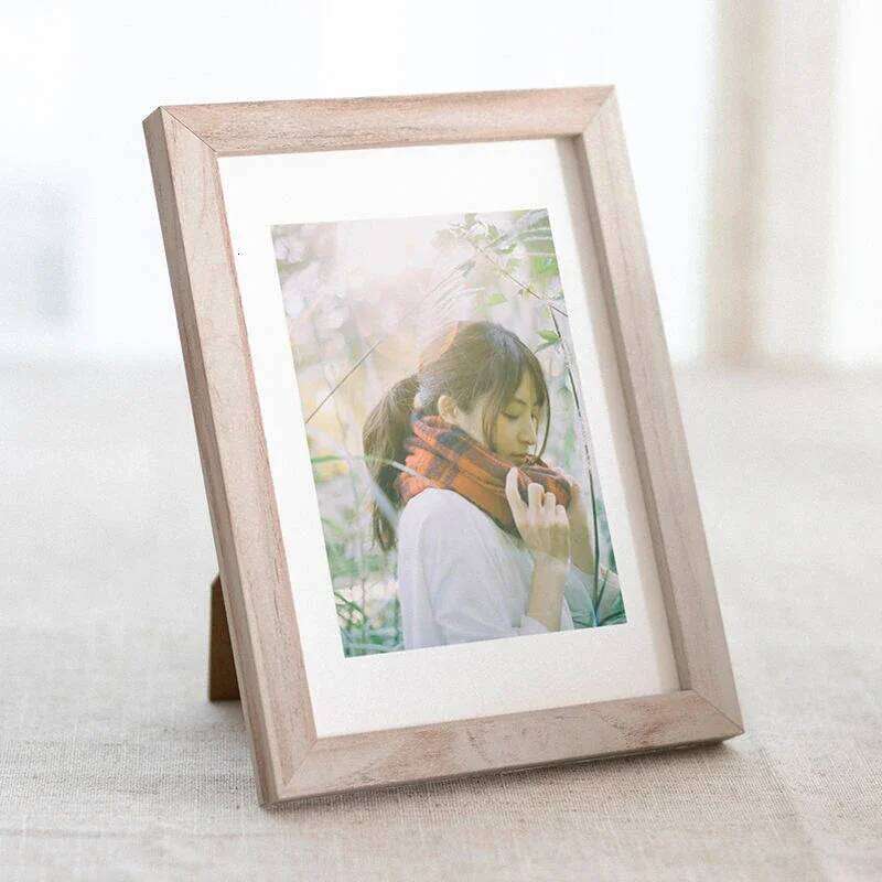 Frame,Custom Wooden Picture Walls Vintage Photo Frame Stand For Pictures Commemorative Gift 10X1515X20 20X25 A4 H260306