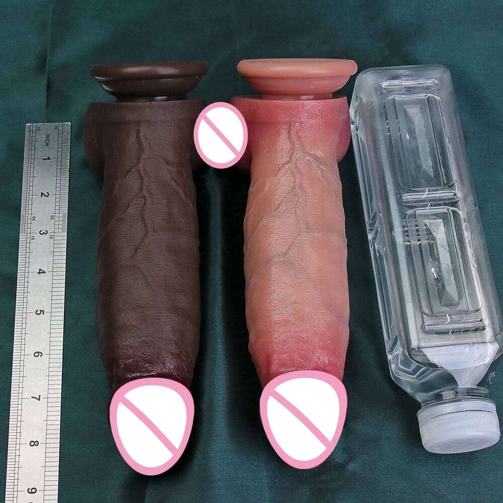 Realistic Veins Soft Silicone Thick Dildo Artificial Penis Male Genitals Masturbation Suction Cup Dick Man Woman Anal Sex Toy 26H0307