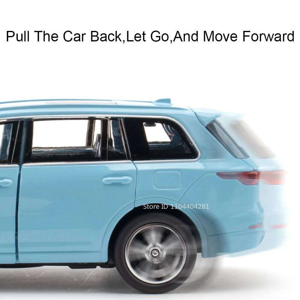 1:32 LEADINGIDEAL ONE NIO ES8 Cars Toys Alloy Diecast Models Doors Opened Sound Light Pull Back New Energy Vehicles Kids Present Z260306