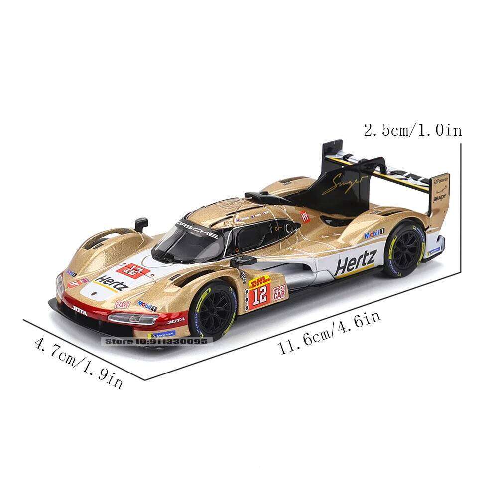 Bburago 1:43 Porsche 963 24 HEURES DU MANS racing simulation model alloy car toy male collection gift Z260306