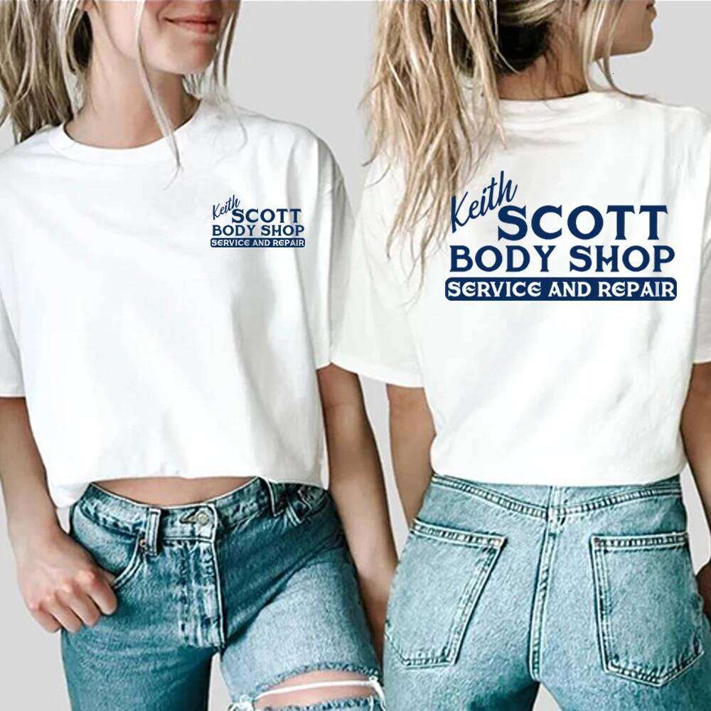 Keith Body Shop T-shirt Tv Showe One Tree Hill Shirt Ravens Basketball Tee Retro 2 Side Print OTH Lucas Nathan Scott Tops XJ260306 XJ260306