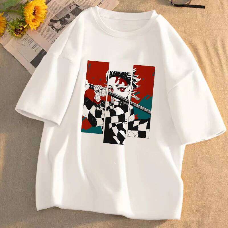 New Demon Slayer T-Shirt Kimetsu No Yaiba Unisex Graphic Tee Summer Short Sleeve Casual Cartoon Top Streetwear Anime Gift XJ260306 XJ260306
