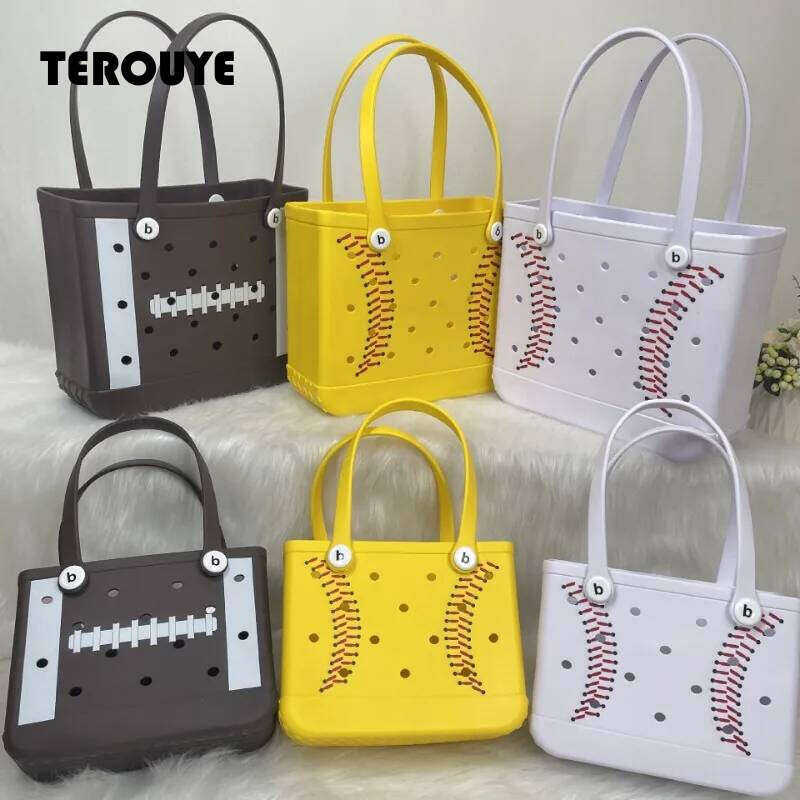 1Pcs EVA Beach Bag Large Capacity Waterproof Mesh Tote Portable Travel Sports Gear Organizer With Wear-Resistant TEROUYE