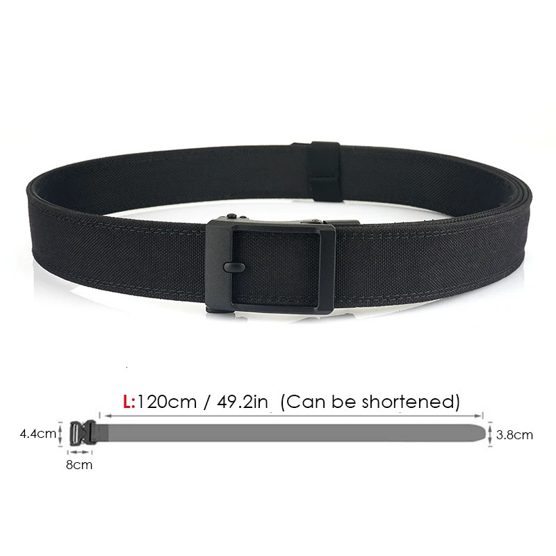 VATLTY Hard Tactical Belt for Men Metal Automatic Buckle IPSC Gun Belt 1100D Nylon Military Belt Outdoor Sports Girdle Male 260302
