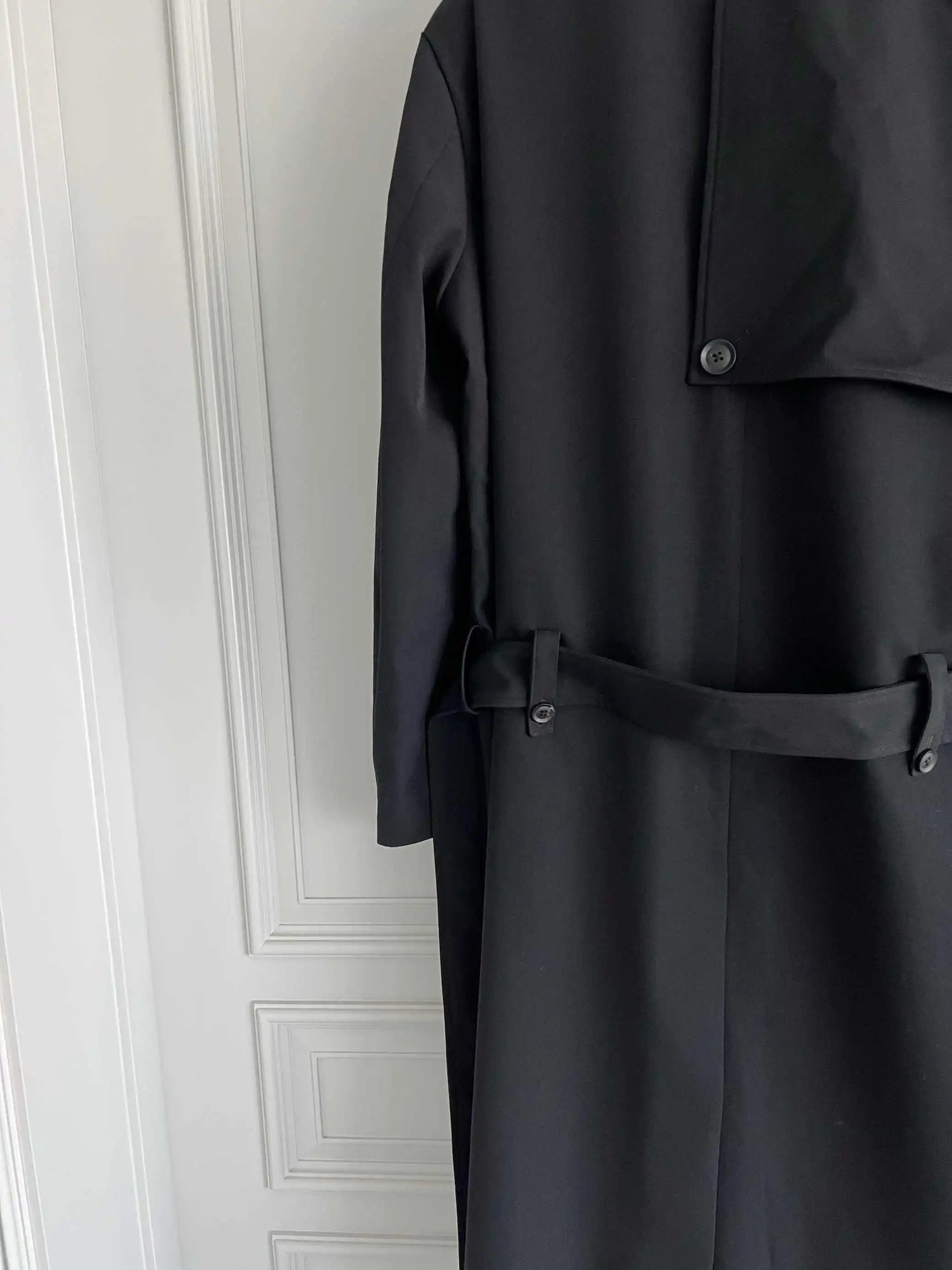 TOP-YAMAMOTO original n black wool coat 260226