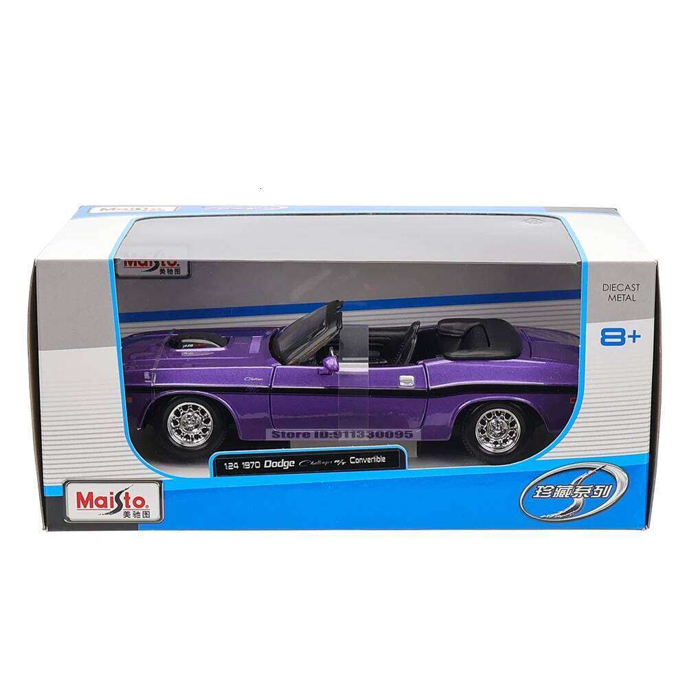 Maisto 1:24 1970 Dodge Challenger R/T Convertible alloy car model handicraft decoration collection toy tool gift die-casting Z260306