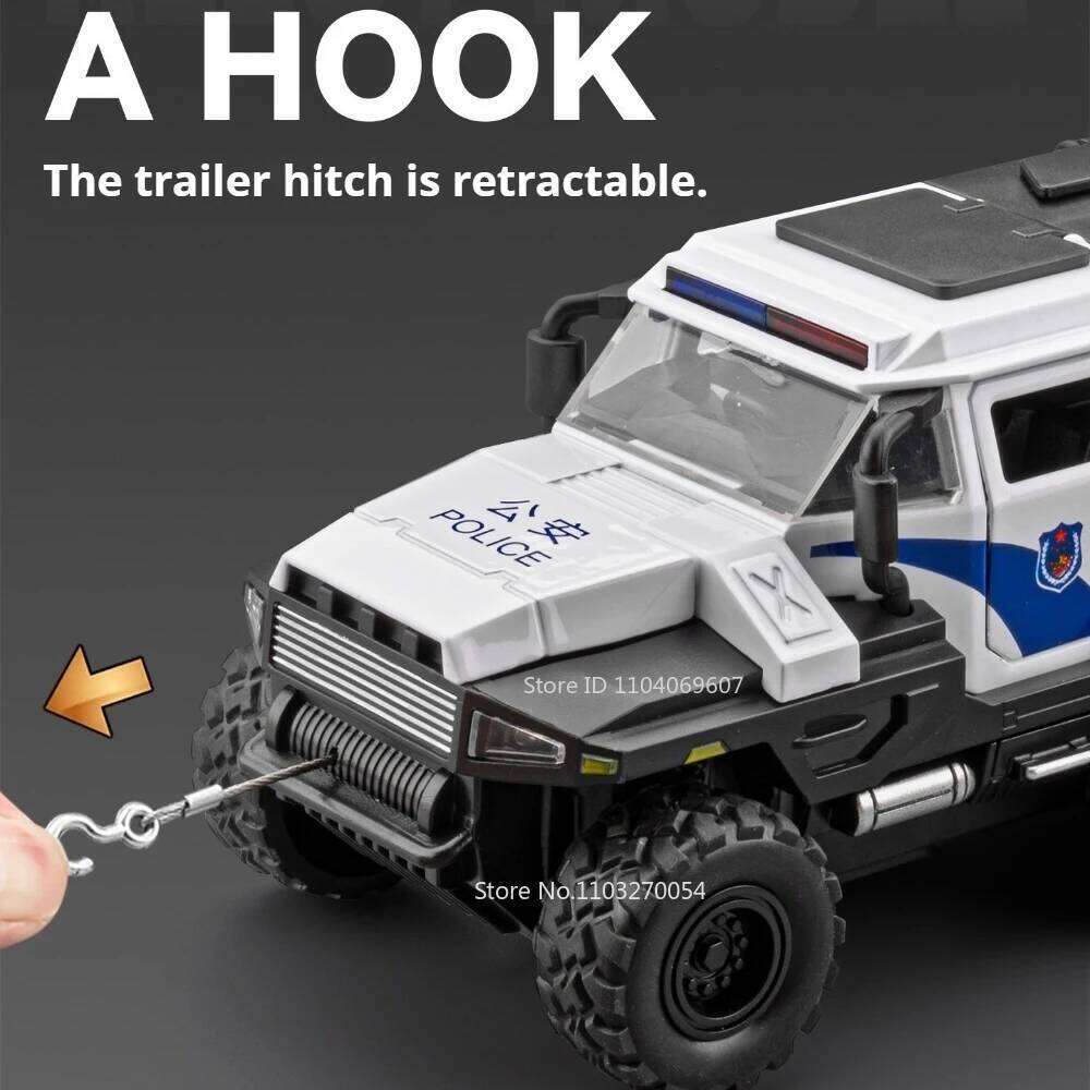 1:32 Conqueror Dongfeng Mengshi Armored Vehicle Diecast Model Alloy Toys Doors Opened Sound Light Pull Back Car Christmas Gifts Z260306