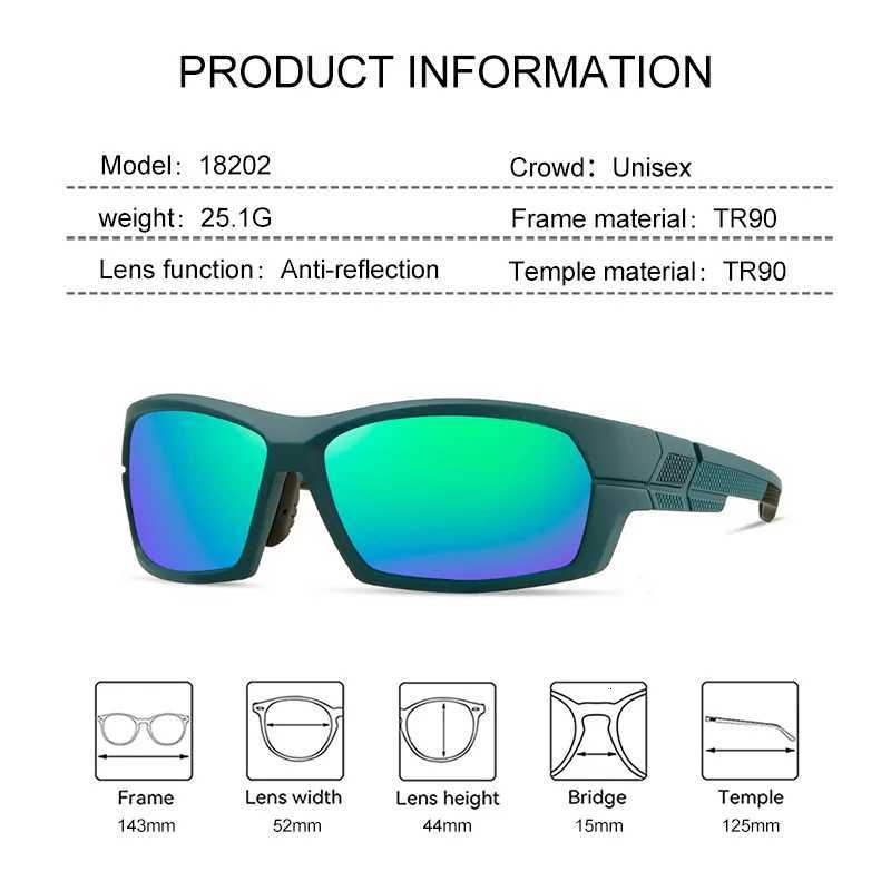 EYORA UV Protection Cross-border Bestseller Polarized Sunglasses Outdoors Sporty Anti-Reflective Sunglasses UV400 Goggles Shades S260304