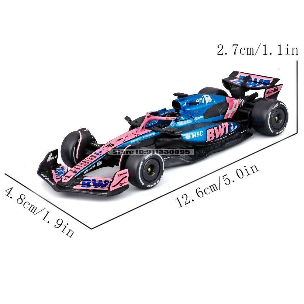 Bburago 1:43 2025 F1 Alpine A525 #10 Pierre Gasly #43 Franco Colapinto alloy car die casting model toy collection Z260306