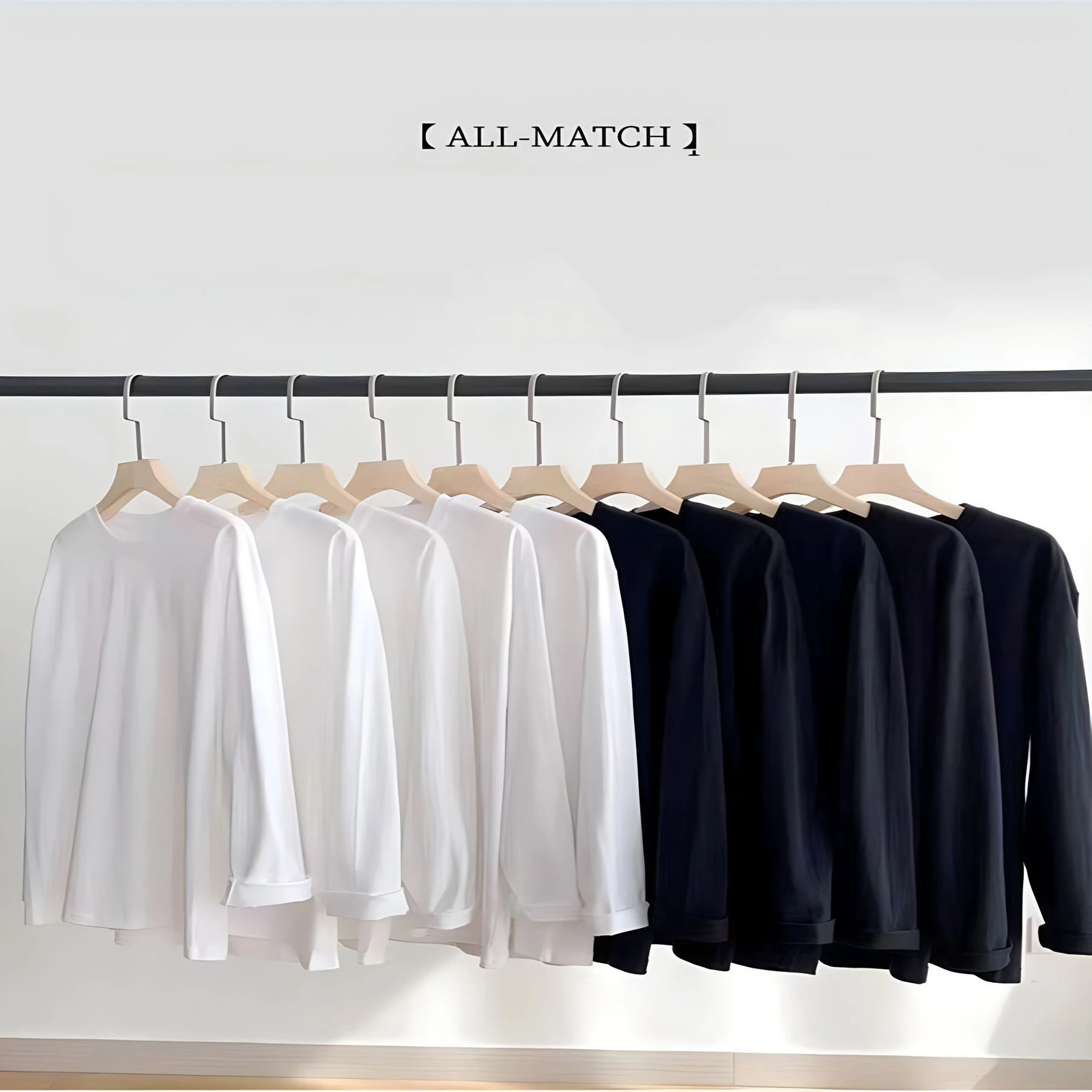 1pcs Pure Cotton T Shirt Spring Autumn Men Long Sleeve Round Neck Tshirts Solid Color Womens Full Length Tops 260302