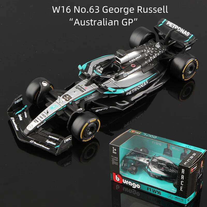 Bburago 1:43 2025 F1 Alloy Car Model Formula Racing Die Cast Toy SF25 RB21 W16 MCL39 Red Bull Mercedes Ferrari McLaren Z260306