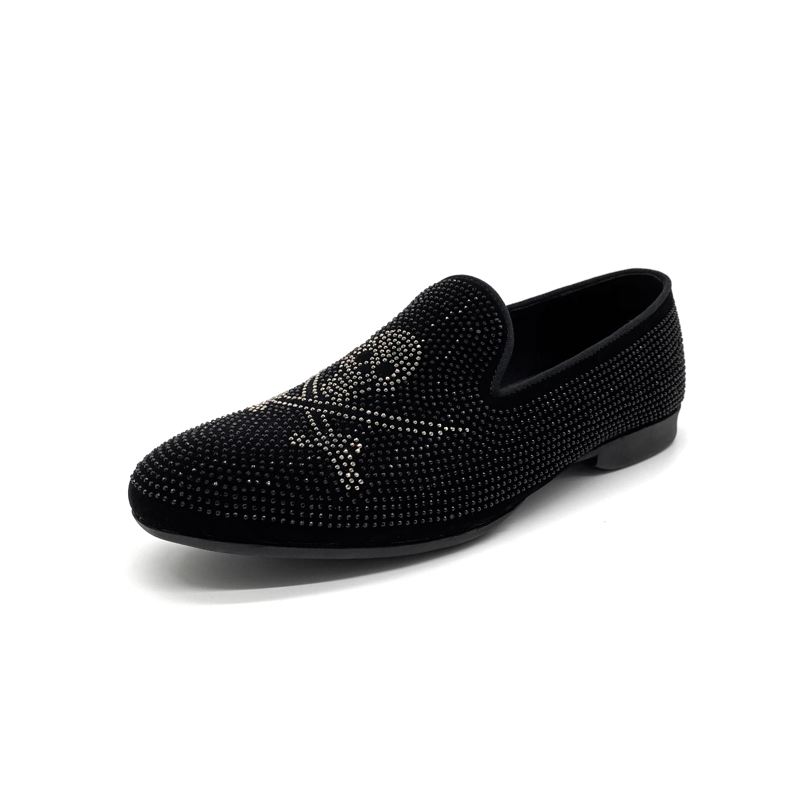 Top Designer dress shoes for men and women Luxury Diamonds loafers suede leather casual loafers flats office shoes with dust bag