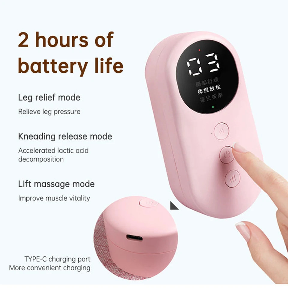 Electric Heated Calf Massager Wireless Air Pressure Leg Massager Compress Calf Massage Machine Promote Blood Circulation 260304