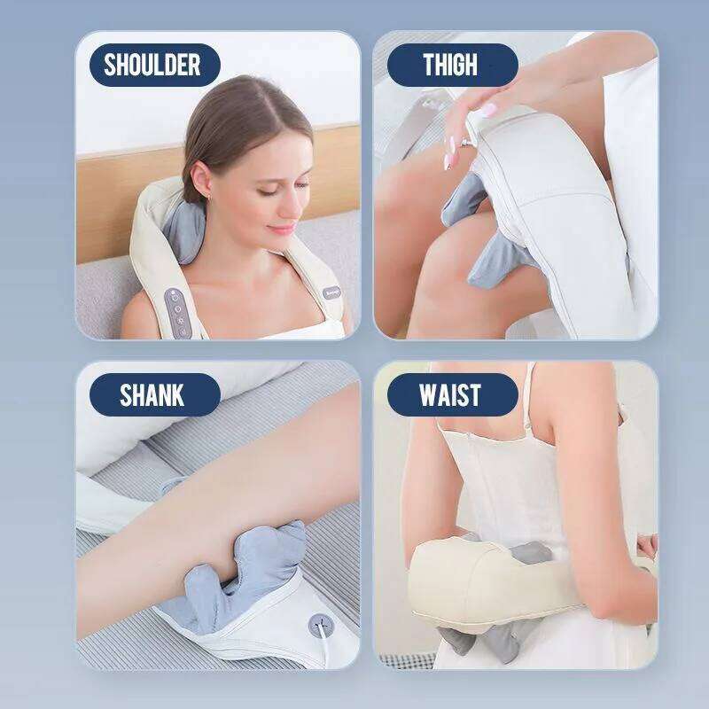 2026Bionic Finger Shoulder Massager Wireless Cervical Trapezius Kneading Massage Shawl Brushless Motor Neck Masajeador 26Y0307