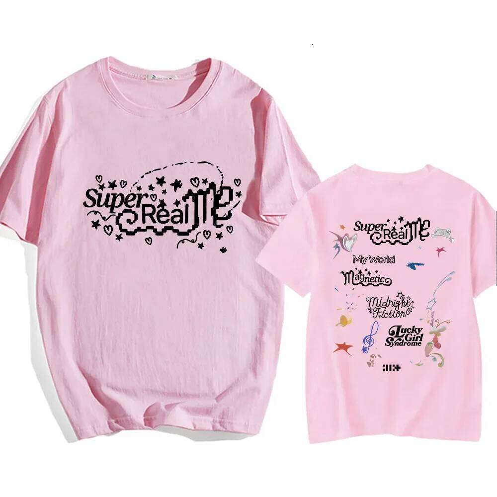 ILLIT Girl Band T-shirt Summer Women Men Tee-shirt Streetwear Korean Style Graphic Printing Tshirts Hombre Aesthetic XJ260306 XJ260306