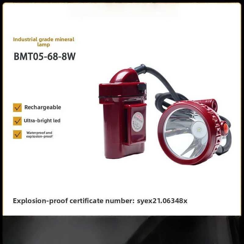 Waterproof And Explosion-Proof Rechargeable Mining Lamp Head Mounted 90 Freely Rotating Ultra Long Endurance Strong Headlight H260307