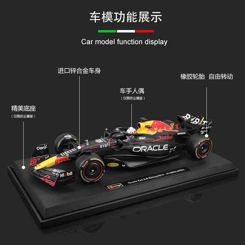 Burago 1:18 F1 Model Regular Version 2023 Red Bull Racing RB19 #1 Verstappen #11 Perez Alloy Car Formula Die Cast Toy Z260306