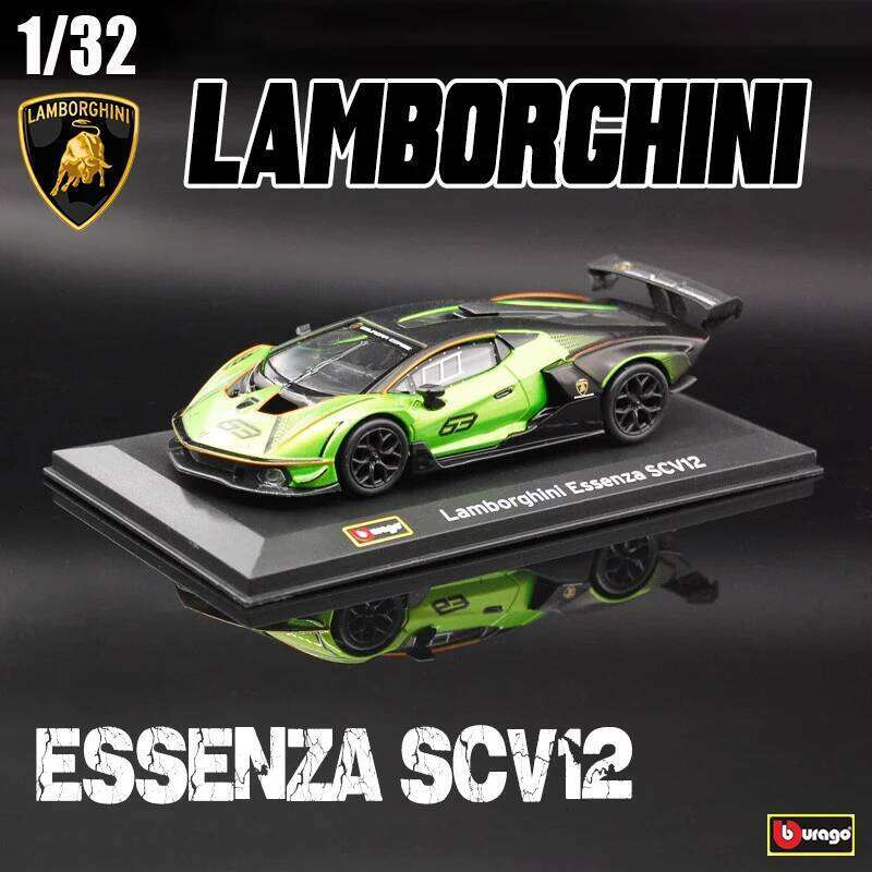 Bburago 1:32 Lamborghini Essenza SCV12 Racing Alloy Model Car model Collecting gifts Die casting Z260307