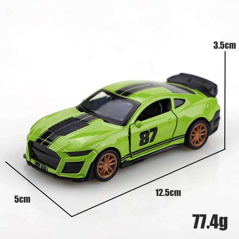 Bagged 1.36 scale realistic Mustang pull-back the best children's toy, alloy car, supercar color scheme. Z260306