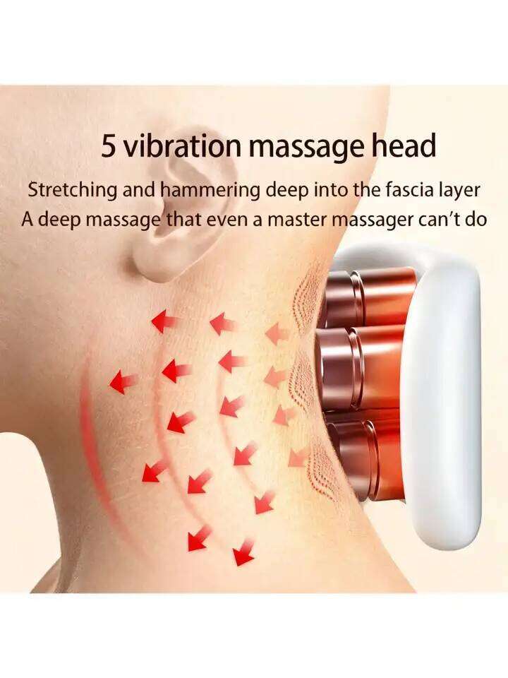 2026 TENS Pulse Back Neck Massage Wireless Smart Sholder Cervical Massager Heating Relief Muscle Punch Beating Health Rechargeab 26Y0307