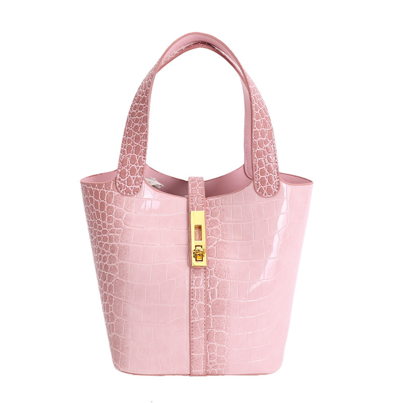 2026 European And American Style Basket Bag With Luxury Bag Designer Bag High-end Stone Pattern Multifunctional Commuting Bucket Bag Women's Shou