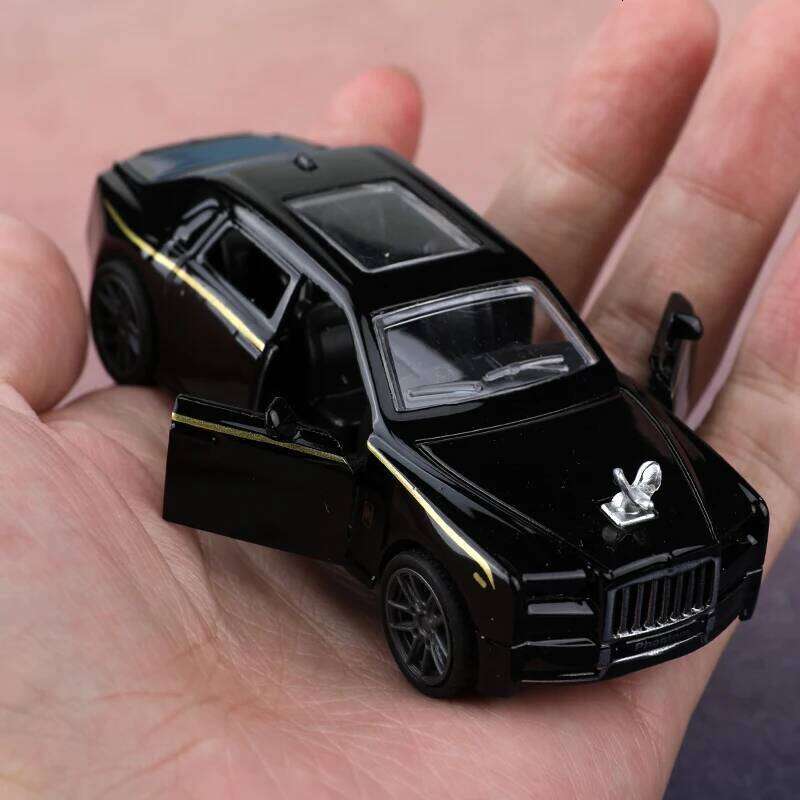 bagged1:43 Classical Rolls-Royce Phantom,Alloy Model Car, Simulated vehicle, children metal car, boy's toy gift, car ornaments Z260306