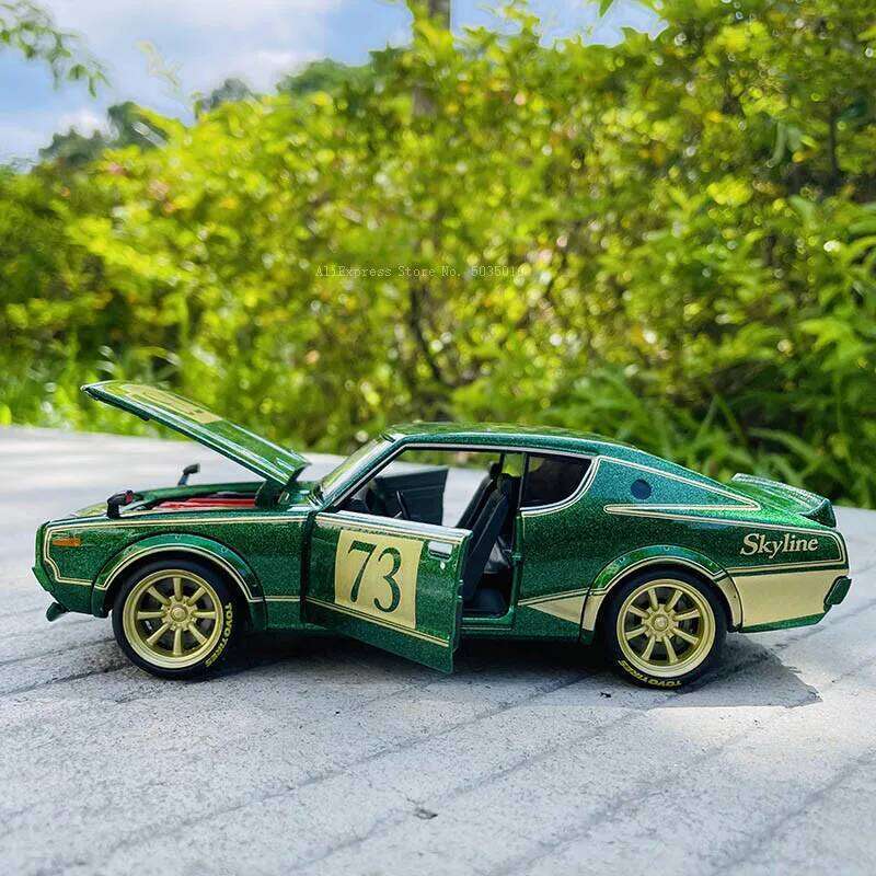 Maisto 1:24 1973 kpgc110 Nissan Skyline 2000 GT-R alloy car model handicraft decoration collection toy tool gift die-casting Z260307