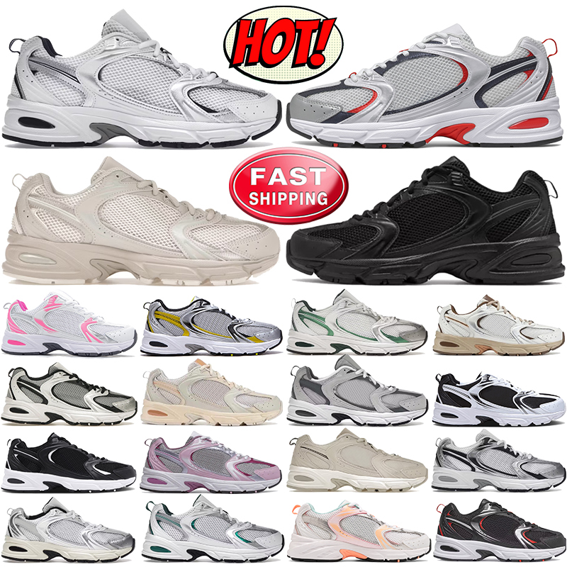 Designer shoes mens womens 53Os running shoe White Silver Navy Moonbeam Metallic Fuchsia Cream Grey Light Beige Mint Green Ginger Pink sneakers men sports trainers