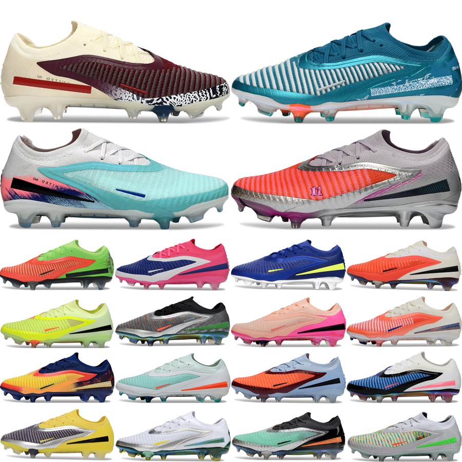 Top Phantom GX III Elite FG Soccer Shoes For Men Football Boots GX 2s Designer Mad Energy Prism Pack Big Boys Outdoor Sneakers Size 36-45
