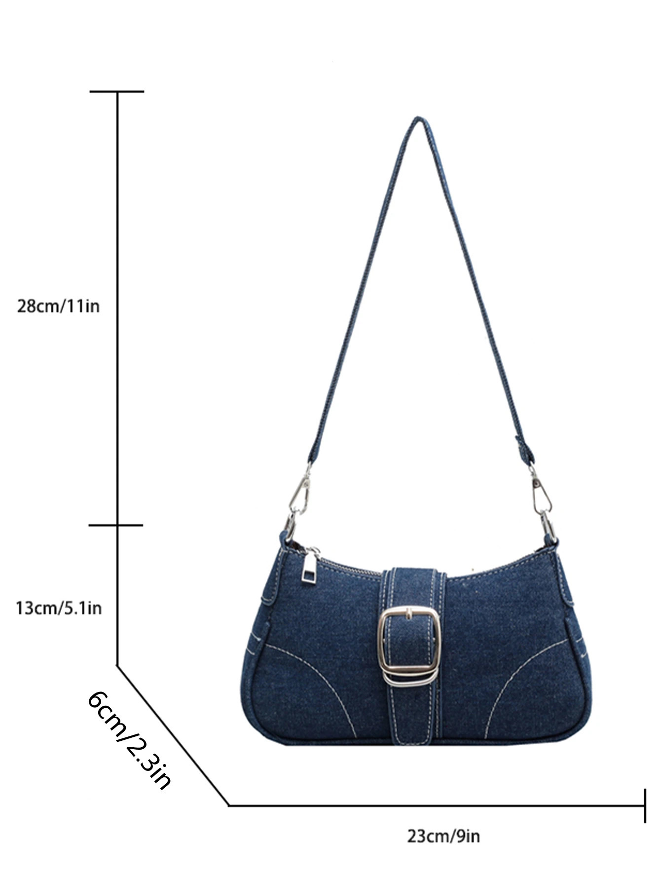 Small Jeans Bag Womens Cross-Shoulder Bag Shoulder Canvas Bag 260306