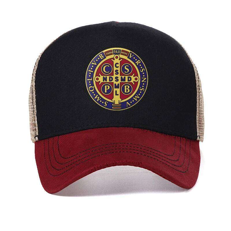 Luminous Saint Benedict Medal Baseball Cap Catholic San Benito men Golf Hat fashion Boy Girl cool Mesh Breathable trucker caps Y260304