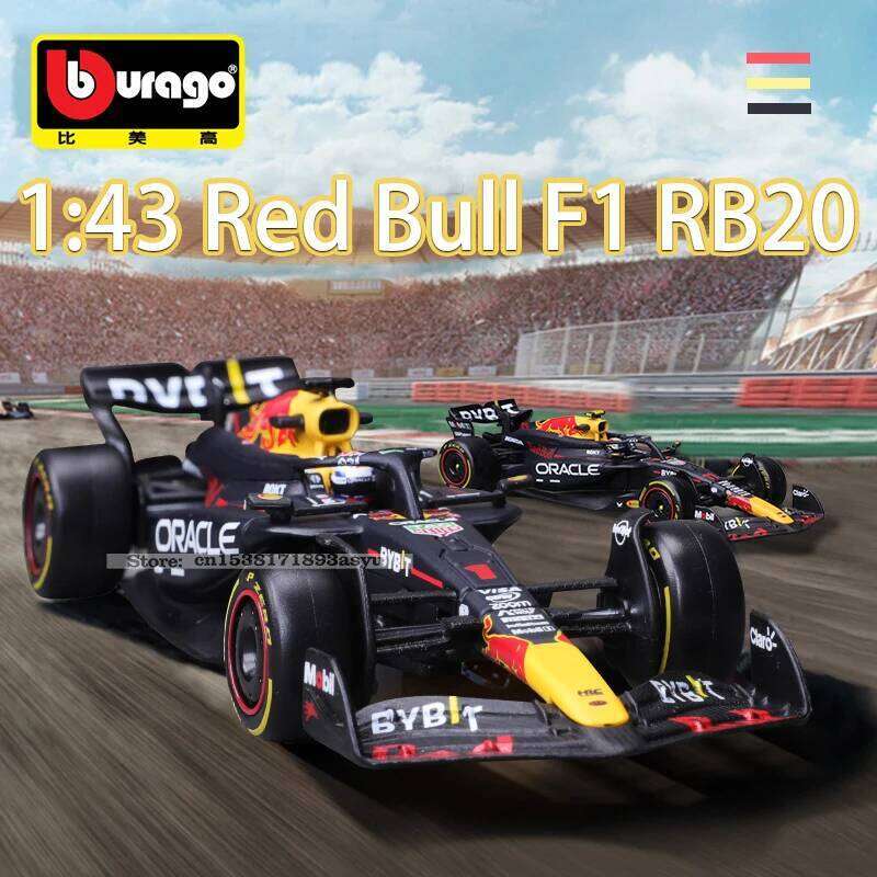 Bburago 1:43 2024 F1 Red Bull Racing RB20 1# Verstappen 11# Perez racing simulation model alloy car toy collection Z260307
