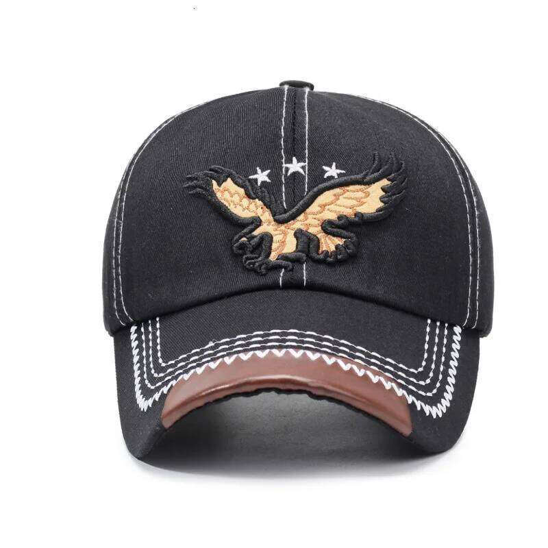 Fashionable Eagle-Embroidered Outdoor Sun Hat - Baseball Cap Style for Vacation & Leisure Y260304