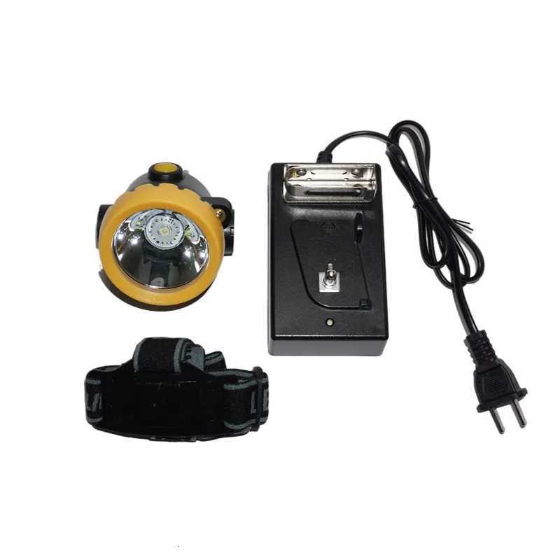 IP68 Waterproof Headlight High-Quality Explosion-Proof Mining Lamp Diving Lamp Built-In 18650 Lithium Battery Fishing Light H260307